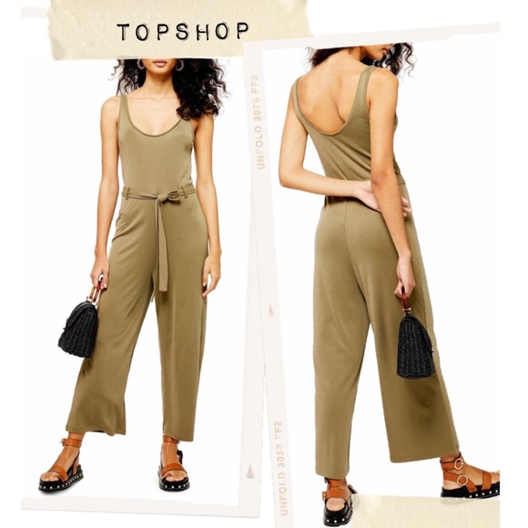 Topshop Pants - TopShop Slinky Scoop Neck Jumpsuit